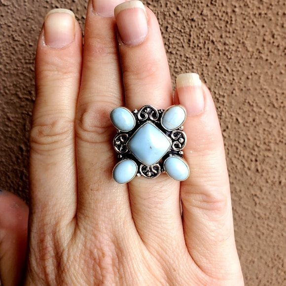 New Owyhee Opal 925 Silver Ring. - Picture 9 of 9